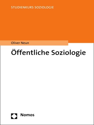 cover image of Öffentliche Soziologie